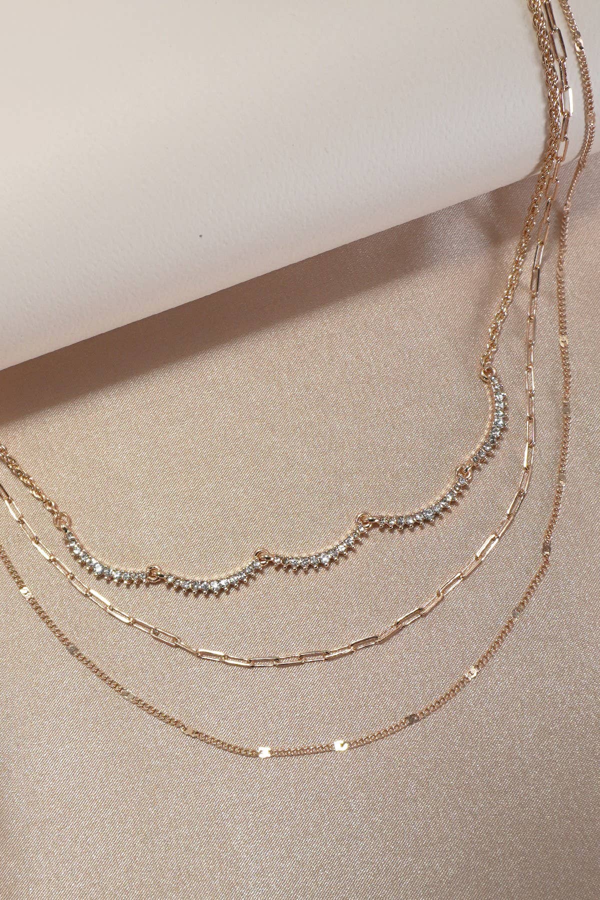 Multi Layer Rhinestone Necklace