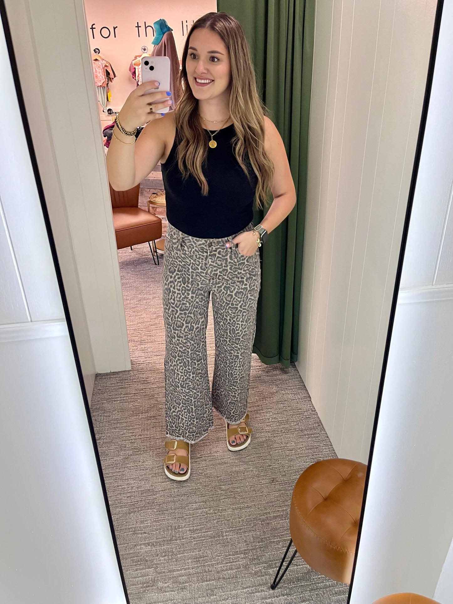 Laurie Leopard Jeans