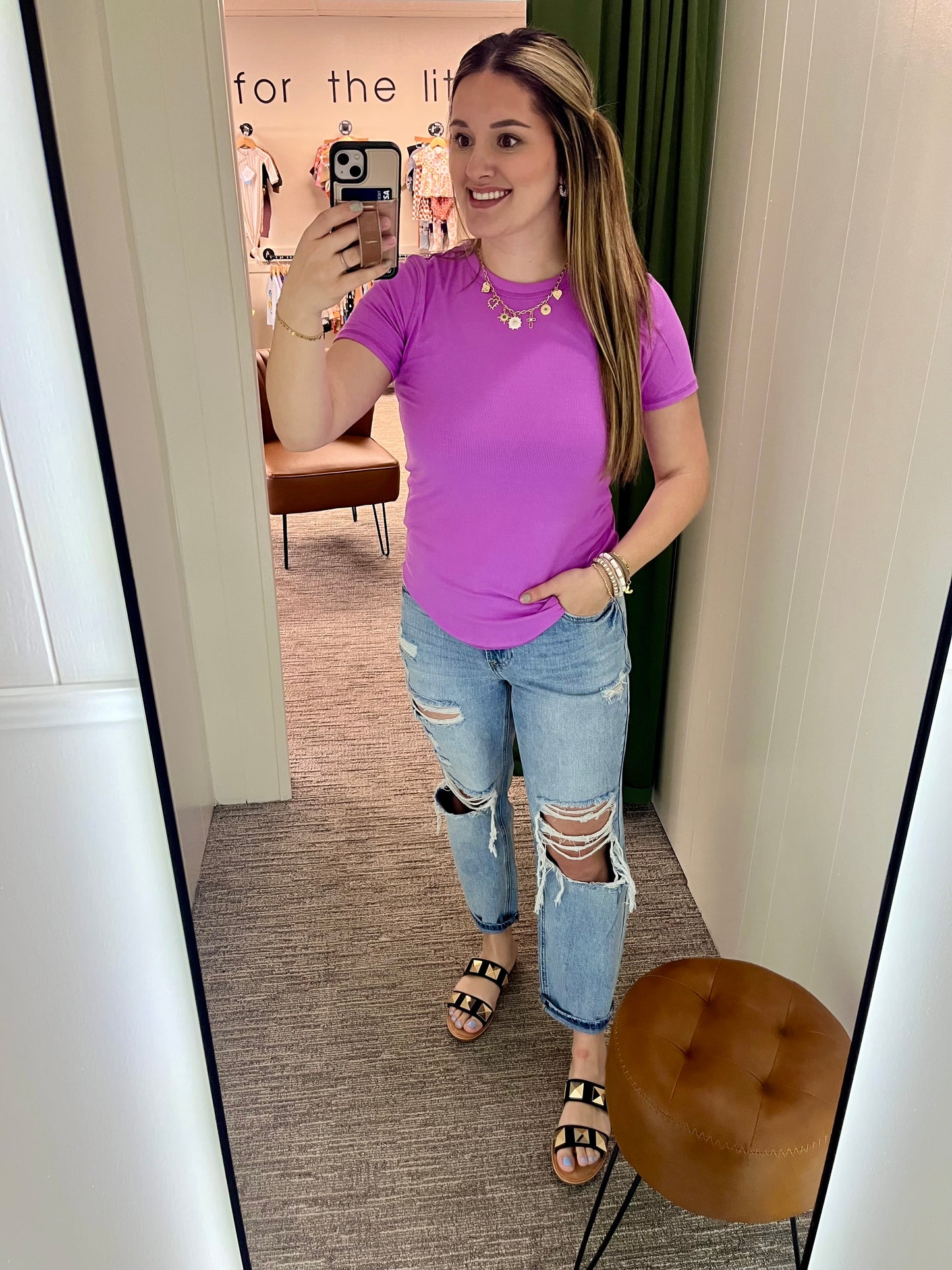 Regan Basic Tee - Bright Mauve
