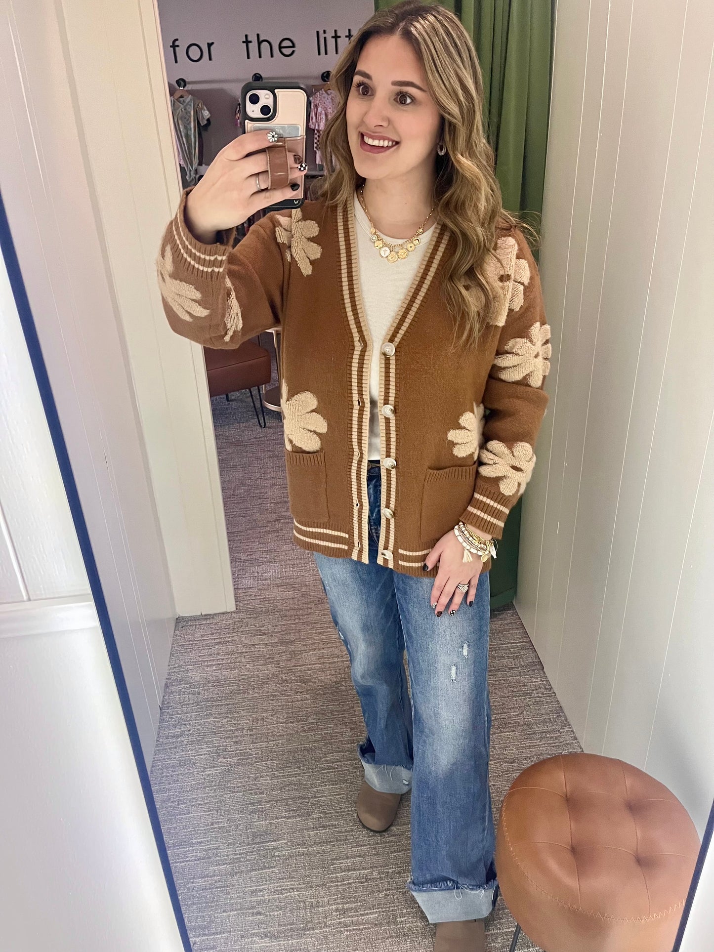 Daisy Cardigan - Brown