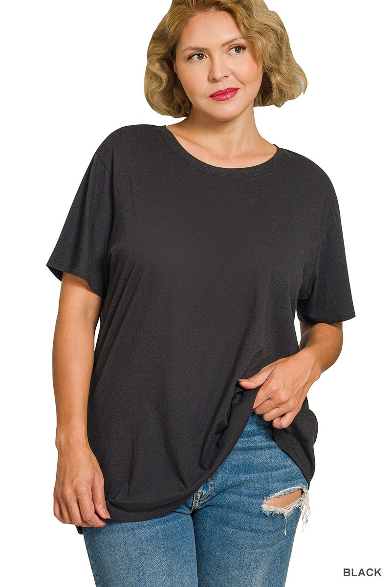 Vera Basic Tee - Black