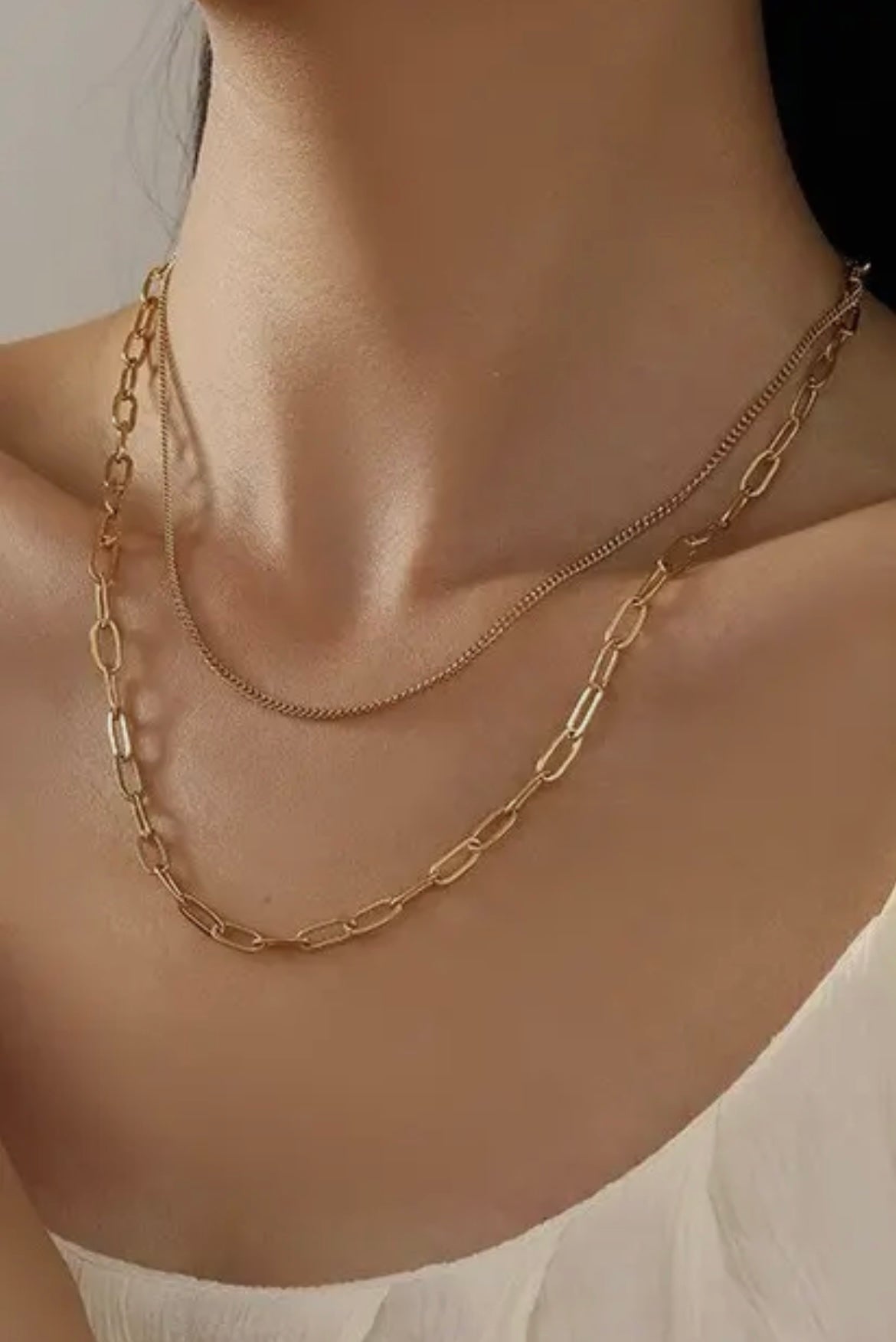 Double Layer Chain Necklace