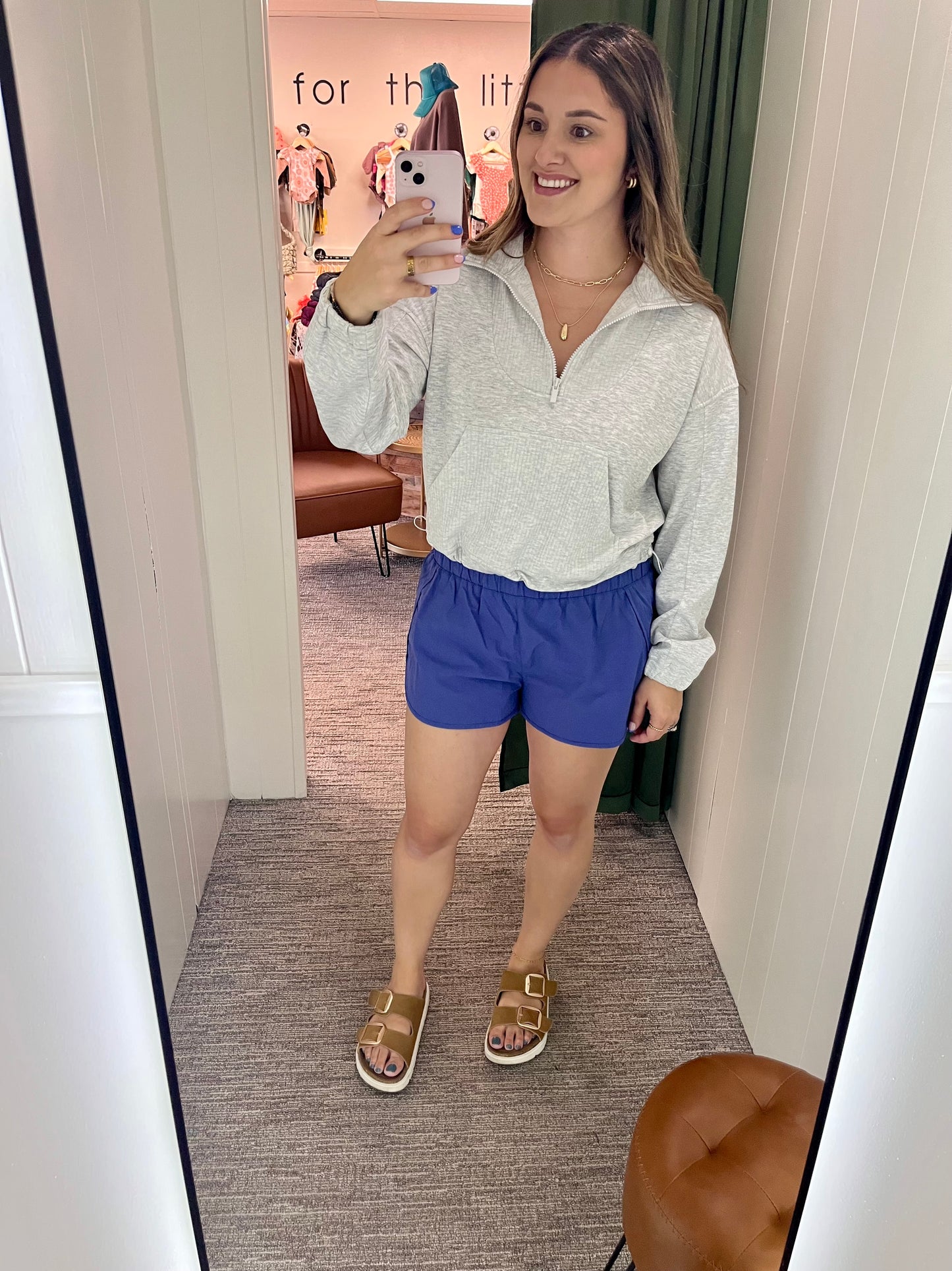 Toni Zip Sweatshirt - Gray