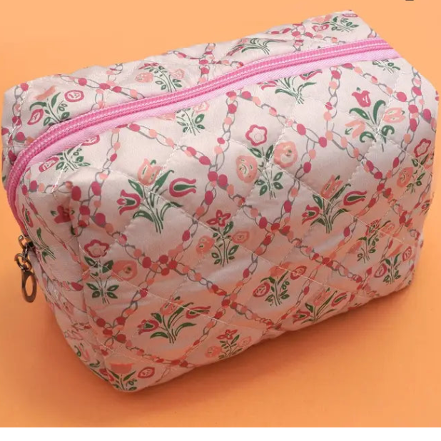 Cosmetic Bag - Pink Floral
