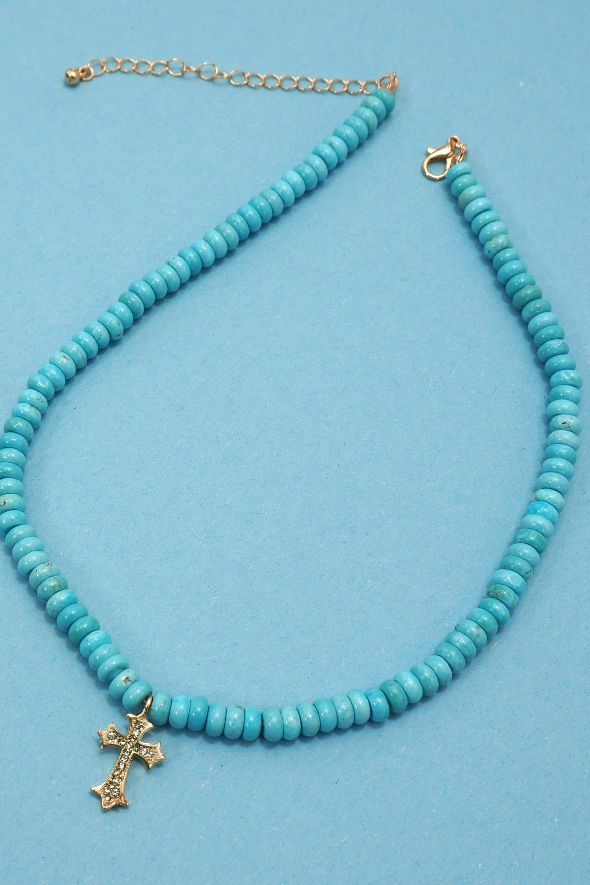Turquoise Stone Beaded Necklace