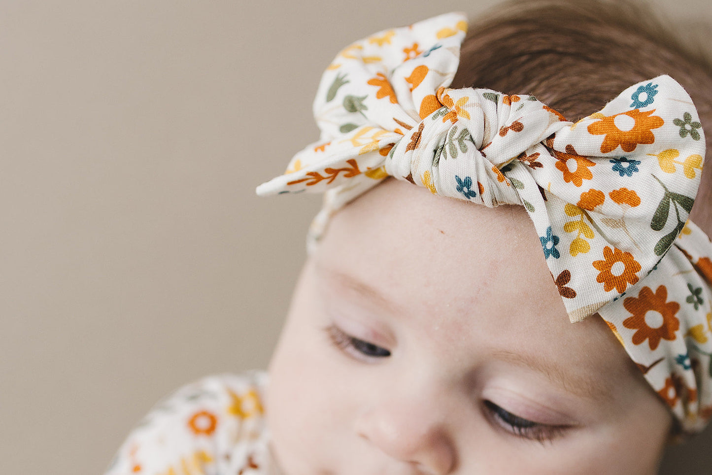 Bamboo Headband | Fall Flowers