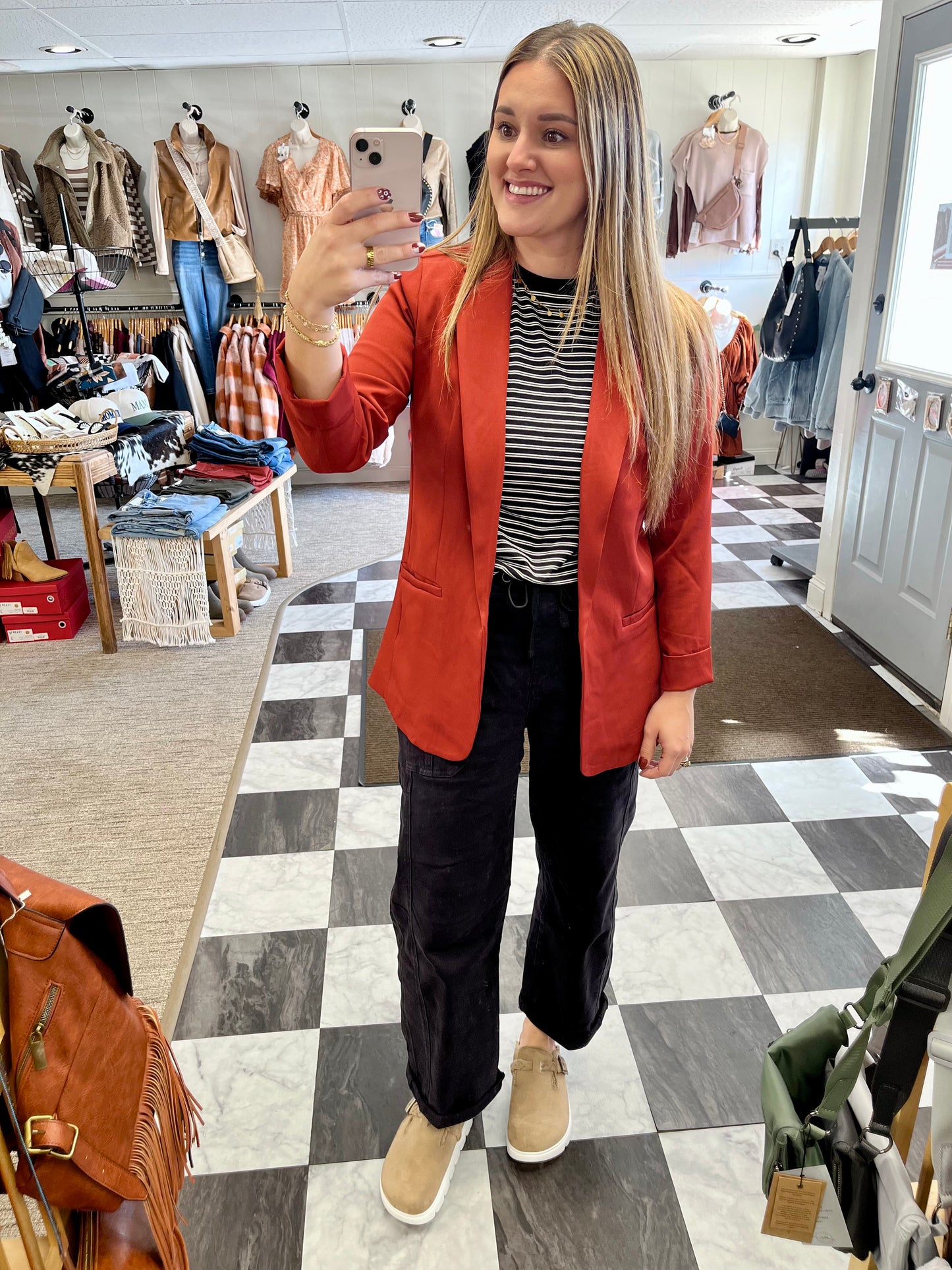 Eloise Blazer - Rust