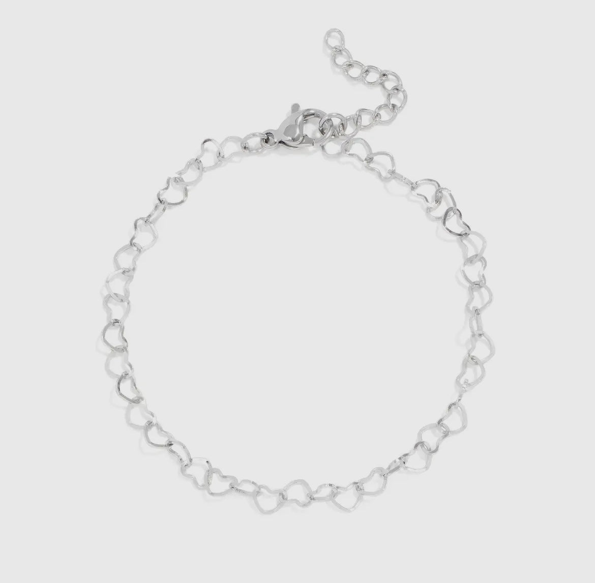 Delicate Heart Bracelet - Stainless Steel