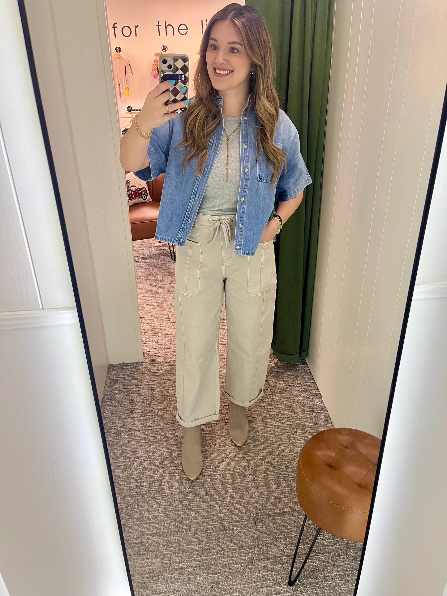 Bree Denim Button Up