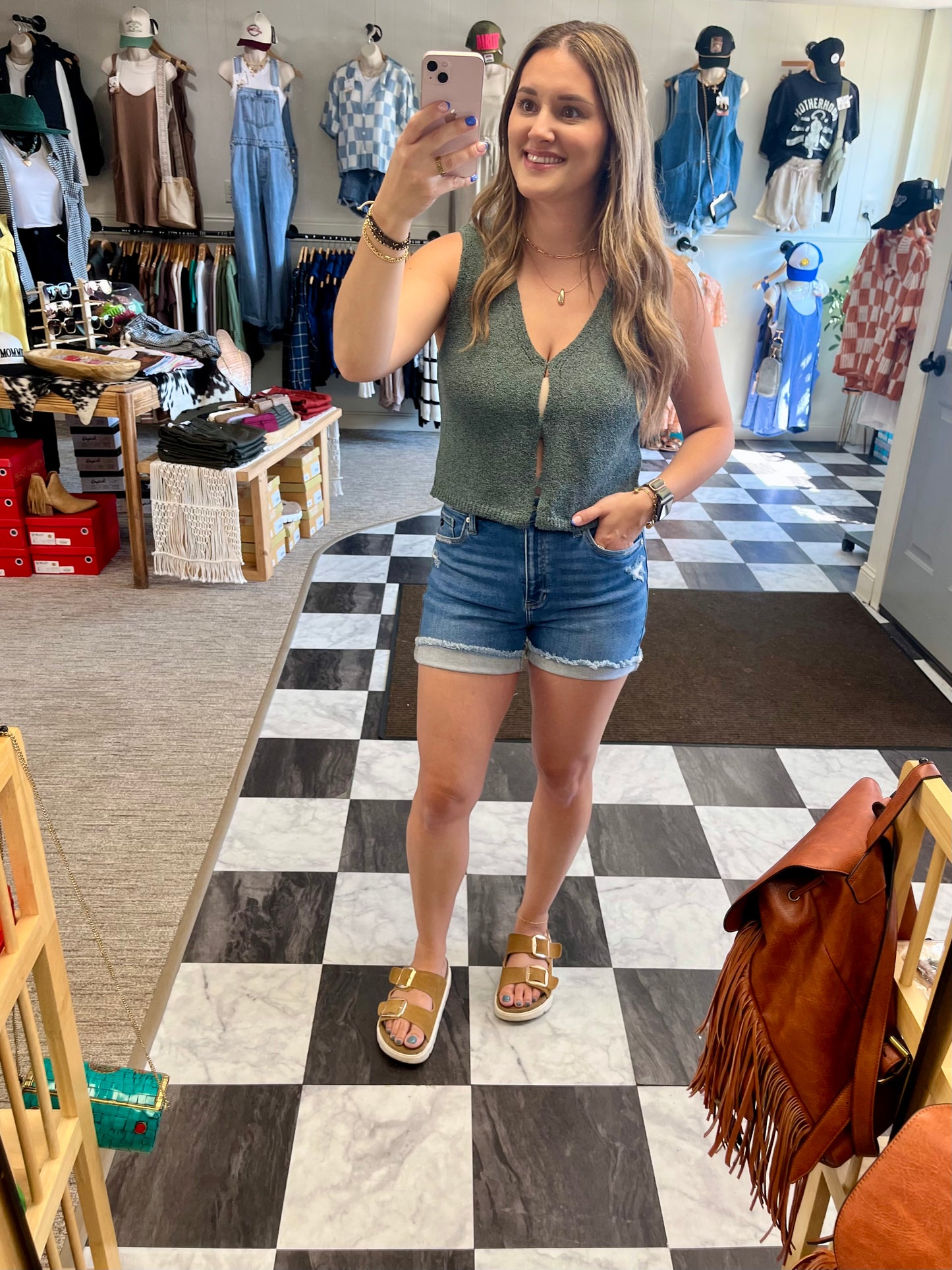 Hallie Sweater Vest - Ash Jade