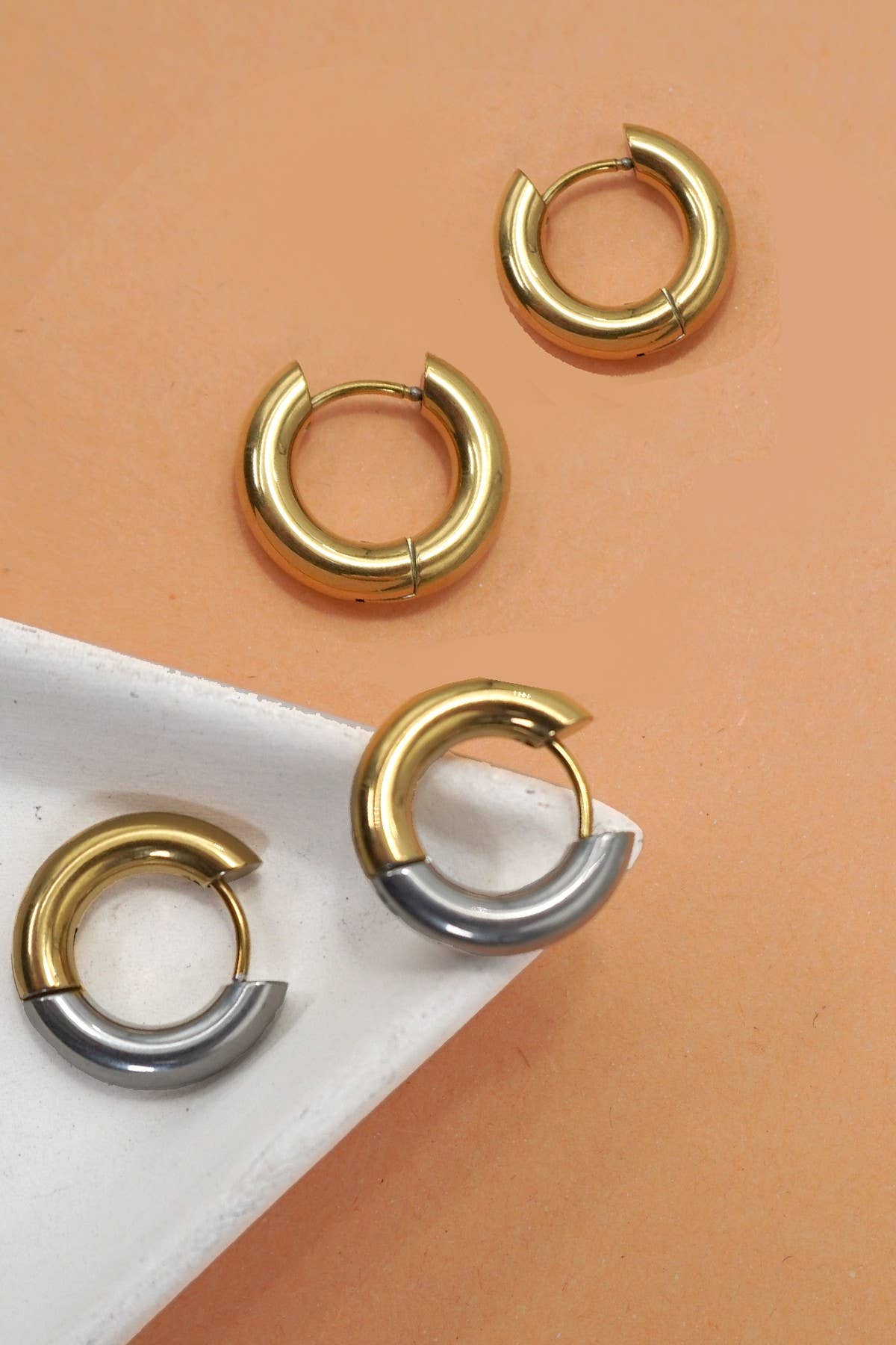Mini Mixed Metal Hoops