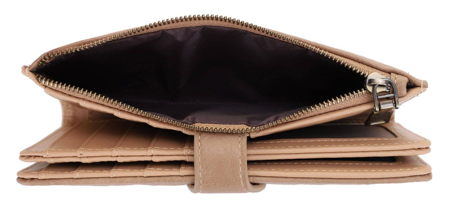 Crissy Woven Wallet: Light Taupe