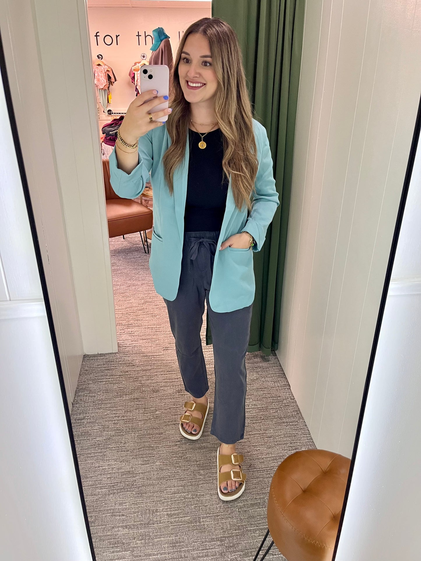 Eloise Blazer - Dusty Teal