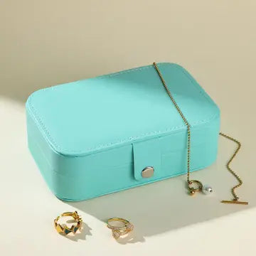 Jewelry Organizer Travel Case - Turquoise