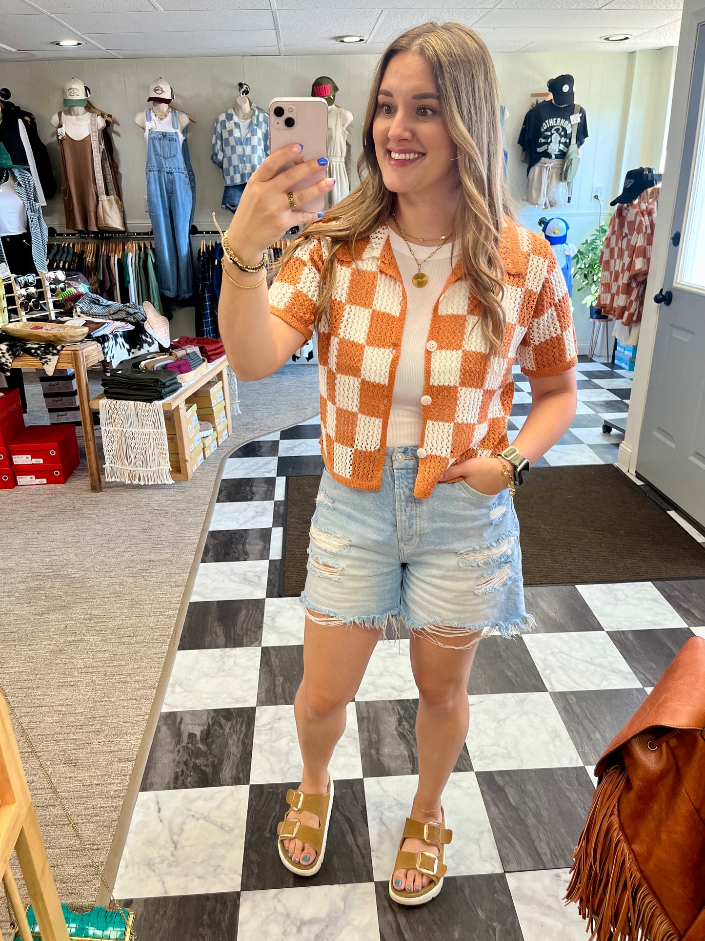 Sierra Button Up - Orange
