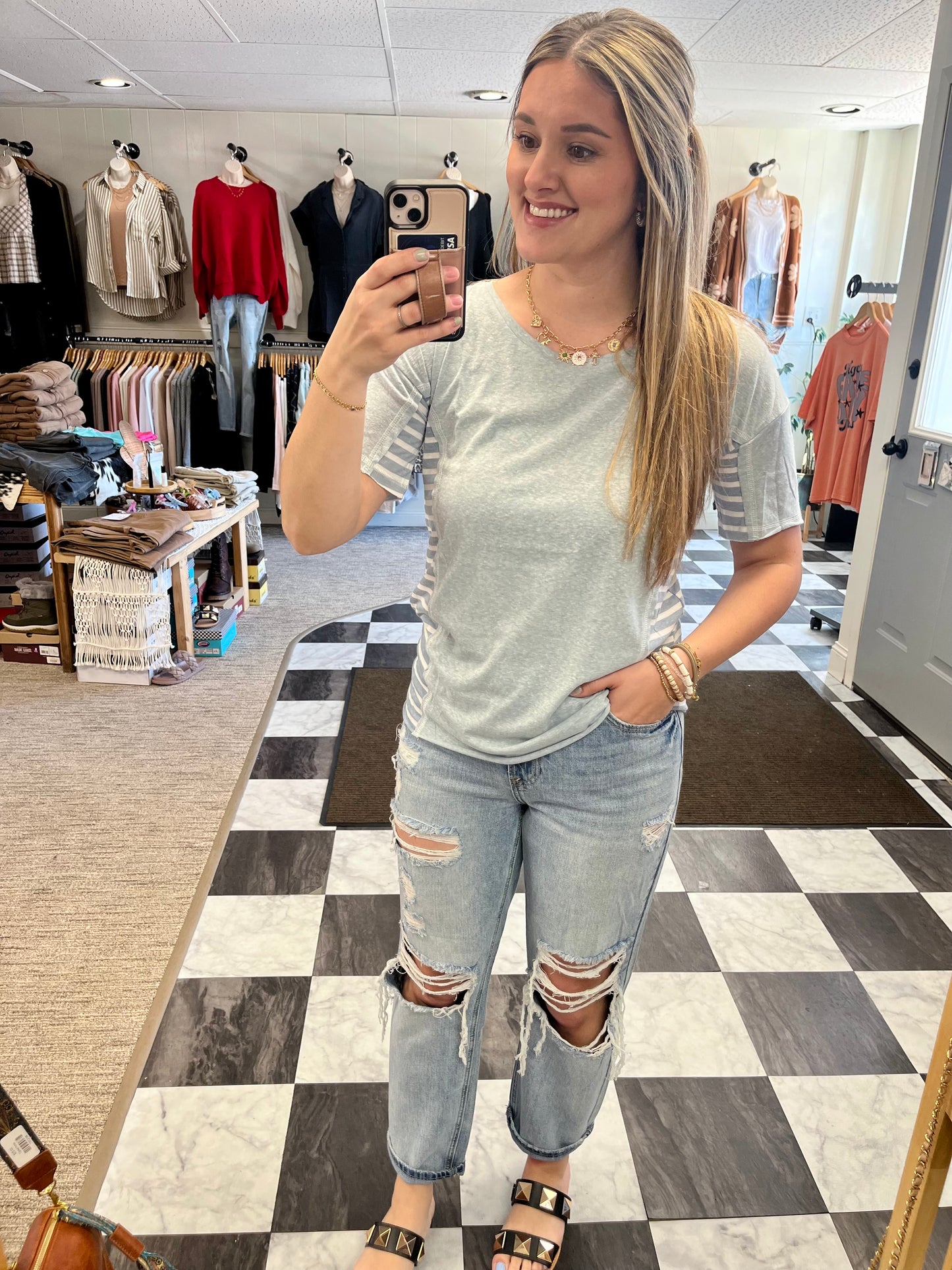 Criss Striped Top
