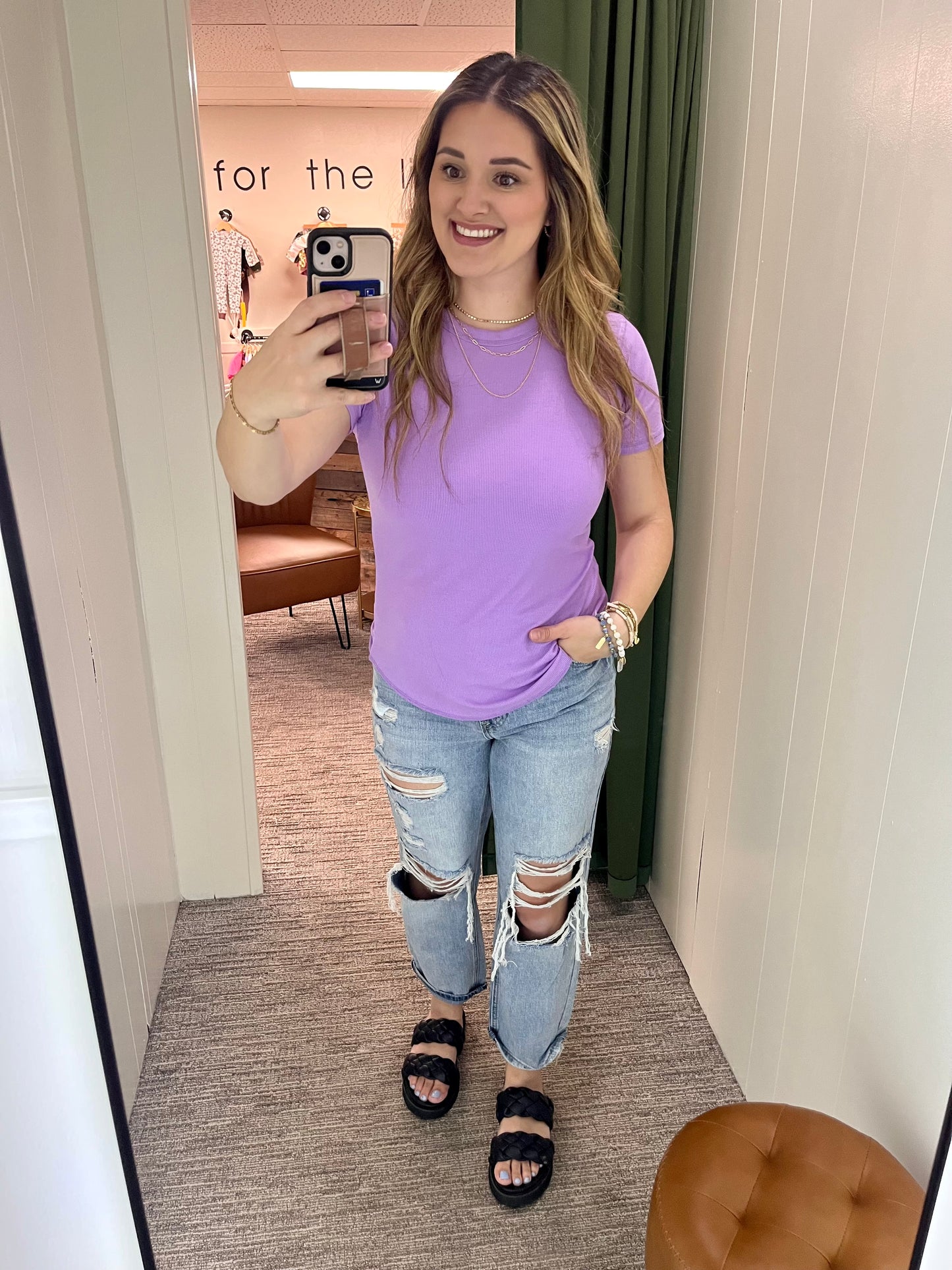 Regan Basic Tee - Lavender