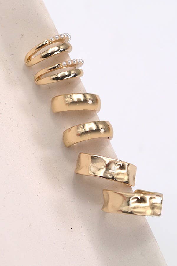 Pearl Trio Huggie Hoops