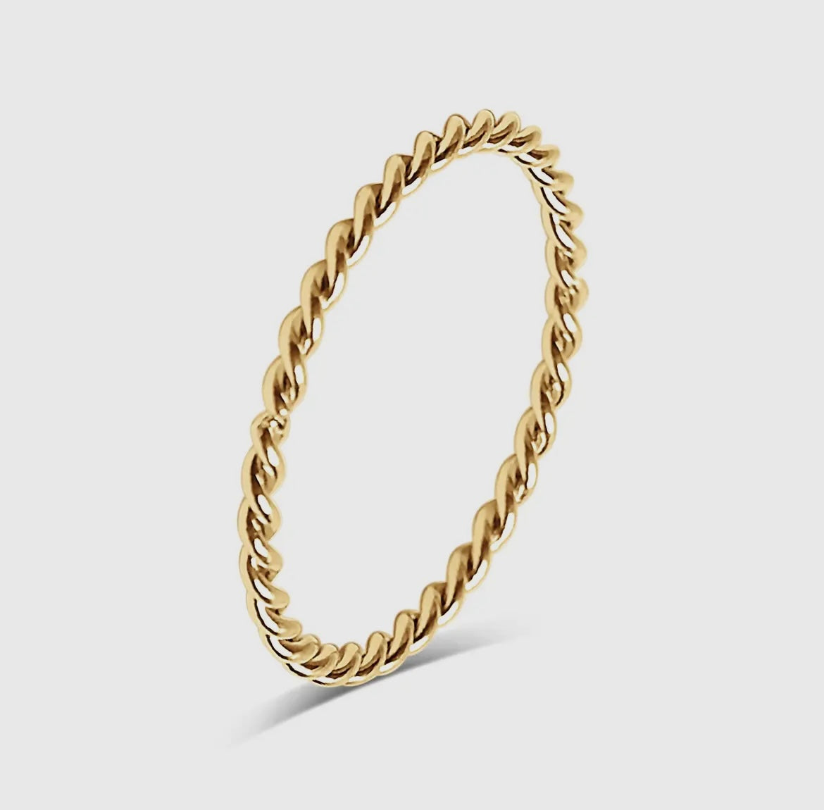 18K Gold Braided Ring