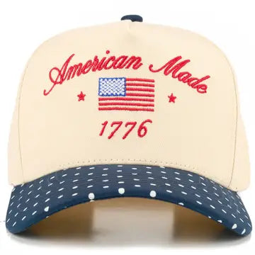 American Made 1776 Hat - Navy Dots
