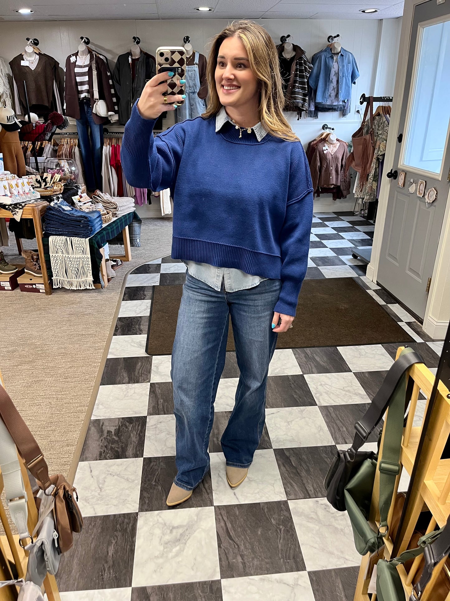 Demi Sweater - Light Navy