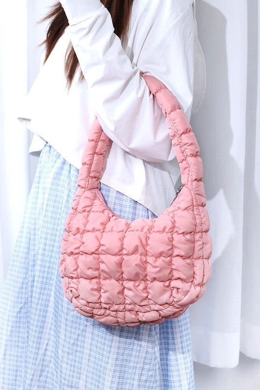 Mini Quilted Purse - Pink
