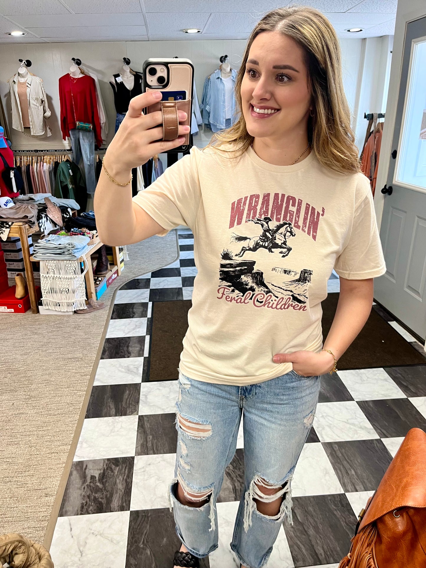 Wrangling Feral Kids Graphic Tee