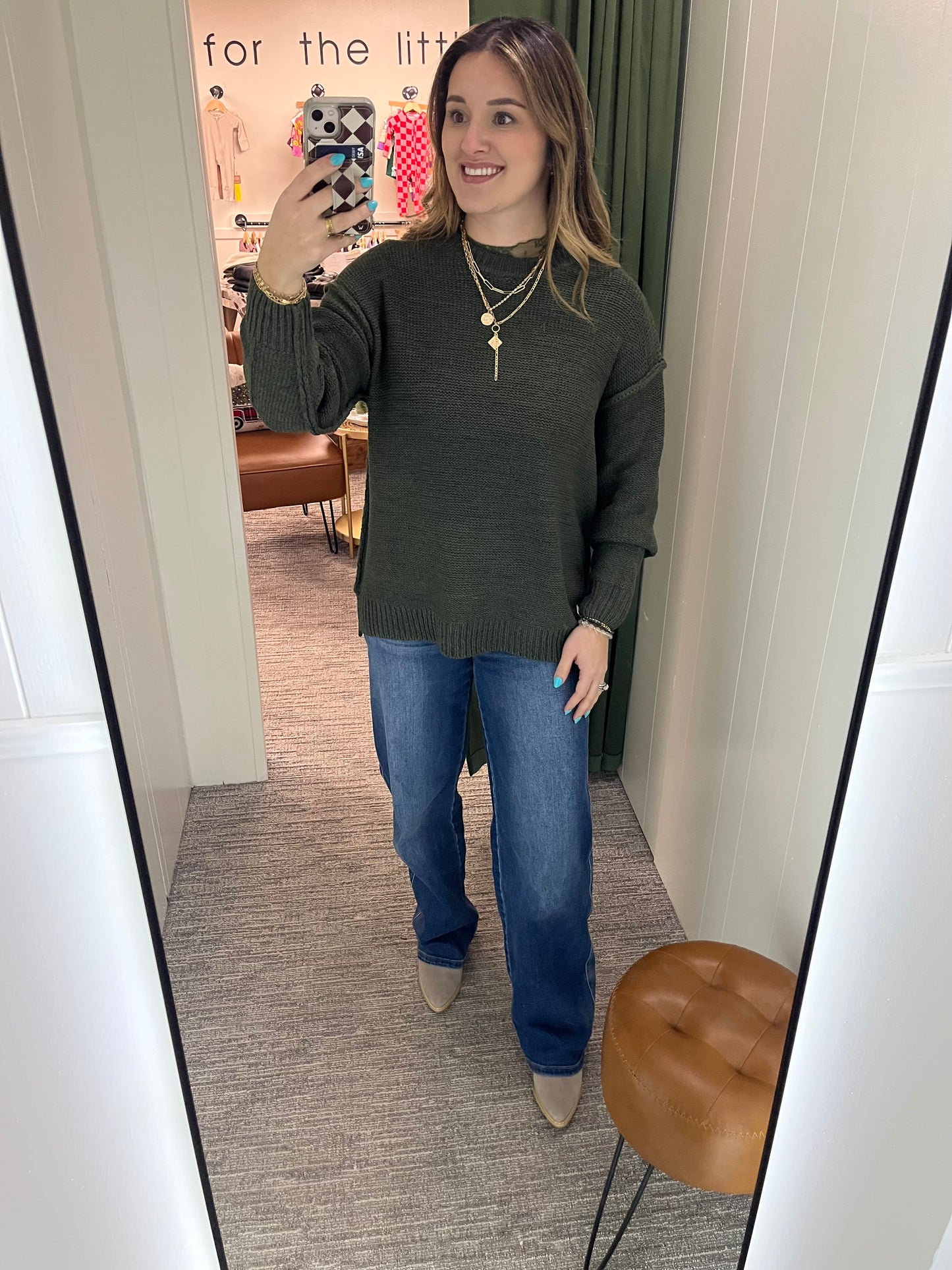 Ellie Sweater - Olive Green