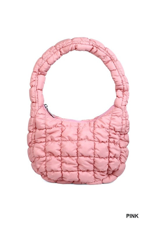 Mini Quilted Purse - Pink
