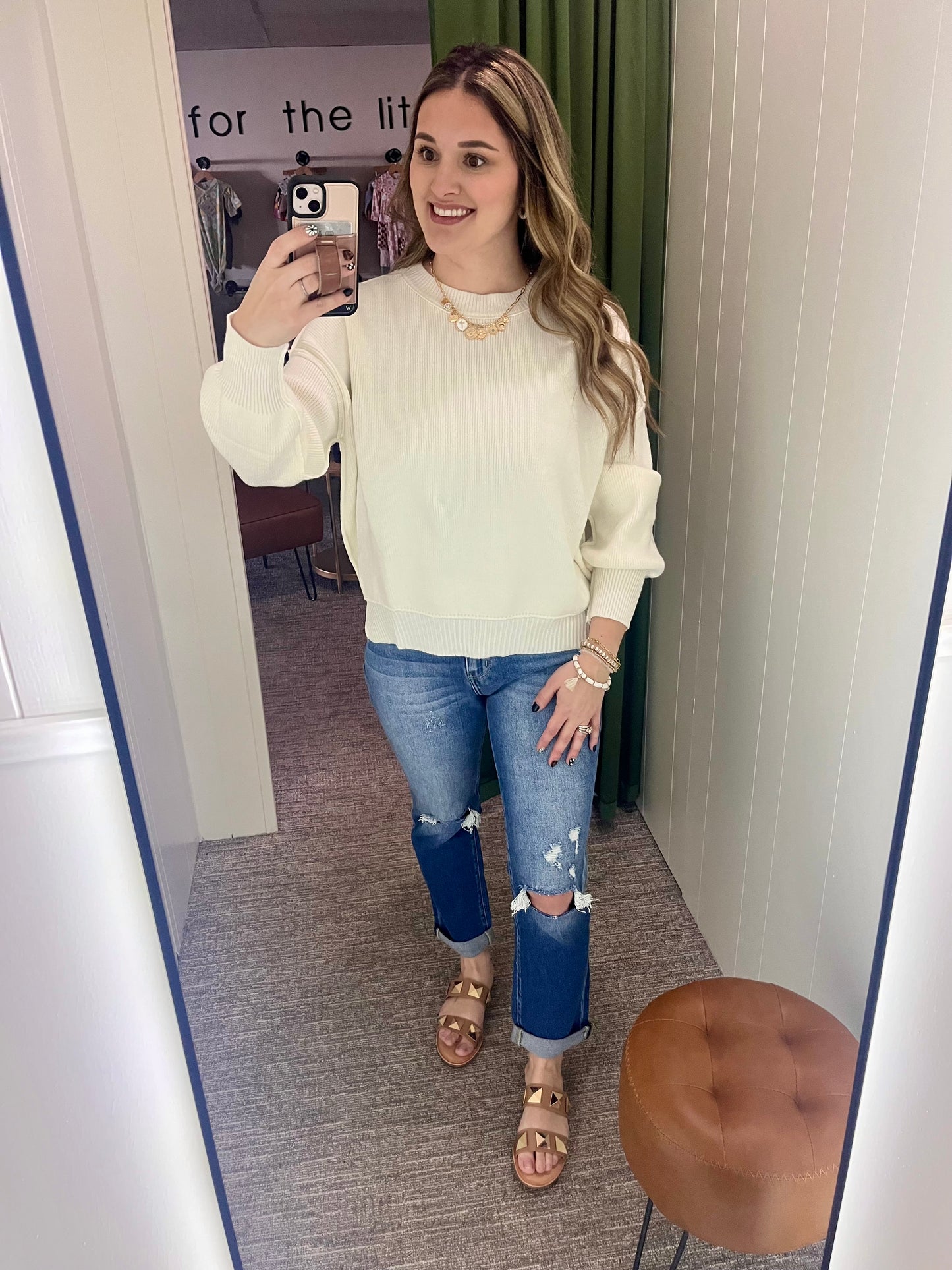 Zoe Sweater - White