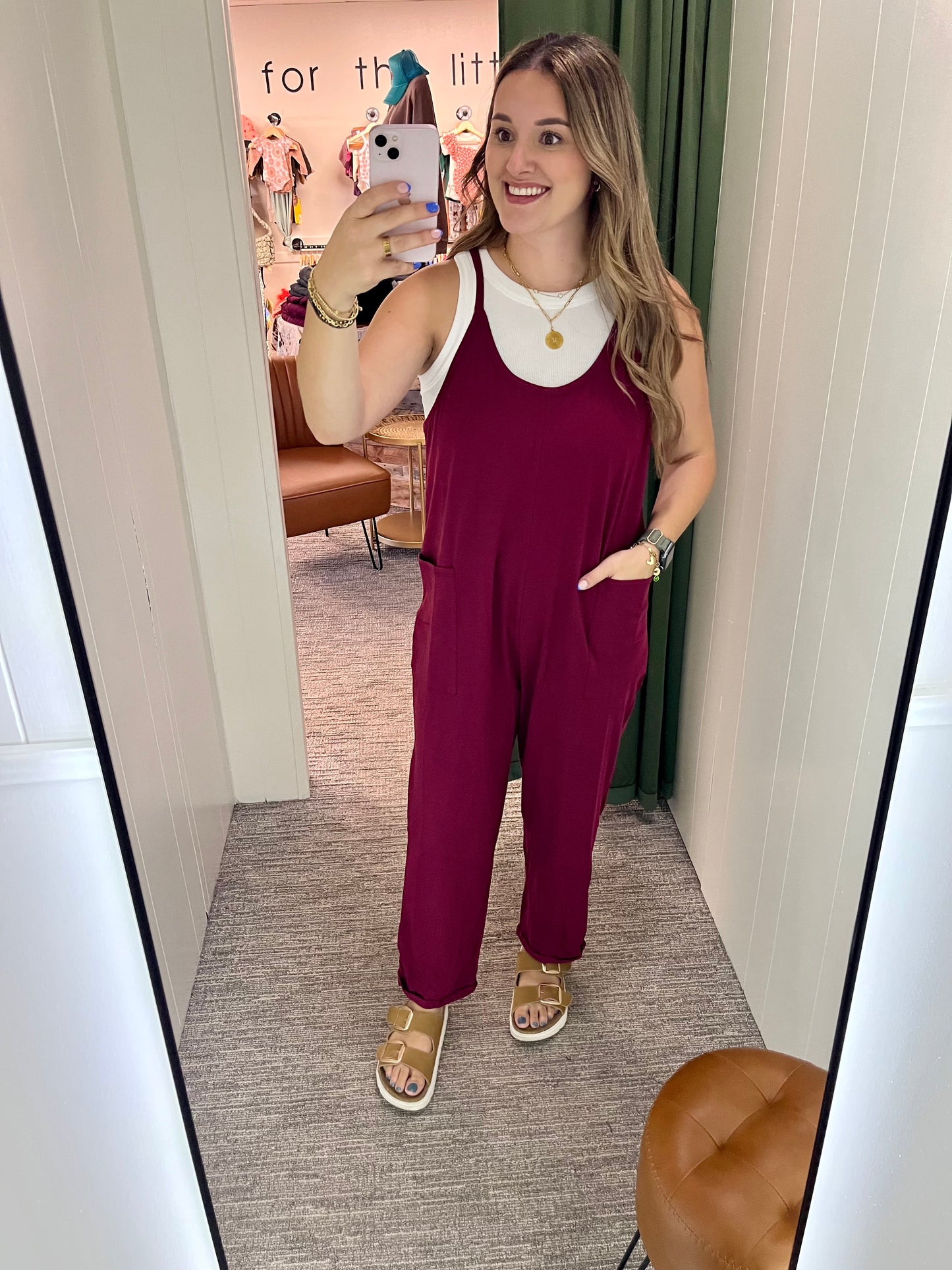 Julie Jumpsuit - Cabernet