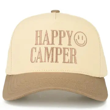Happy Camper Hat - Beige