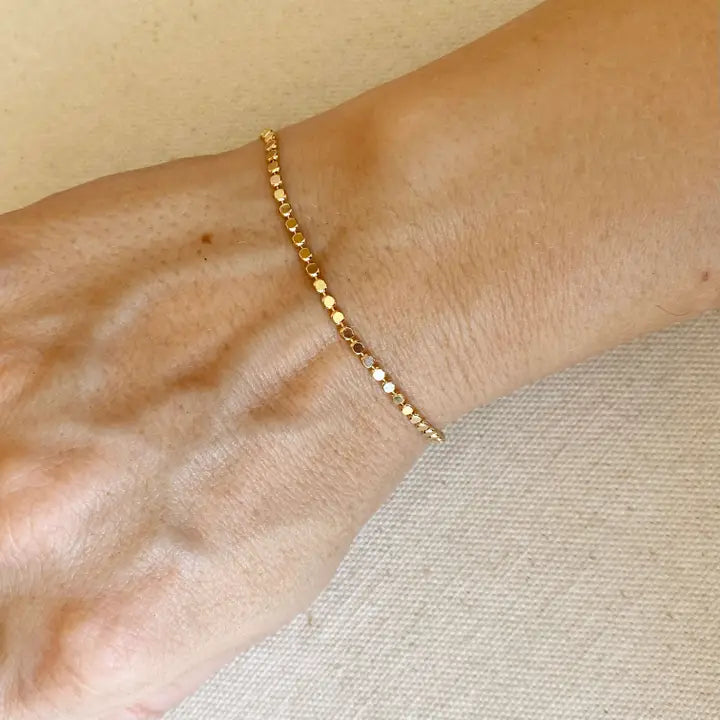 Gold Dot Bracelet - 18k Gold