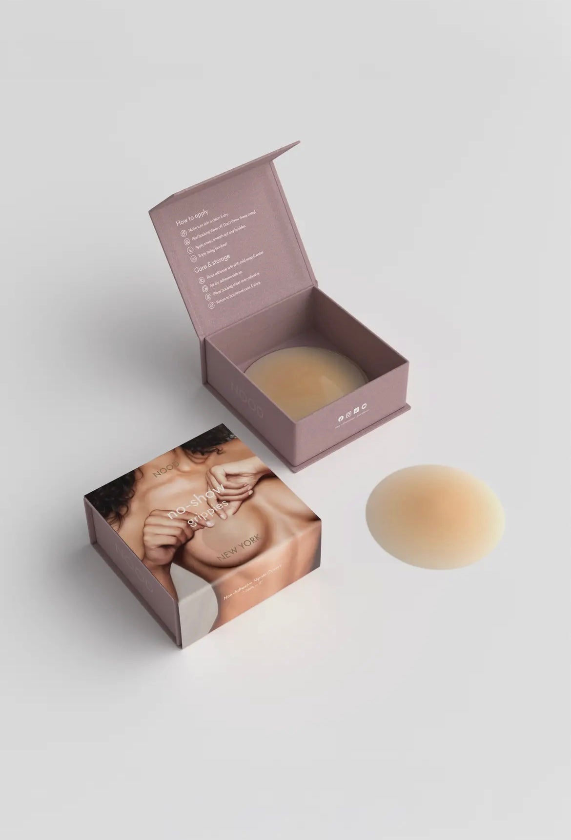 NOOD Grippies Nipple Covers - Soft Tan