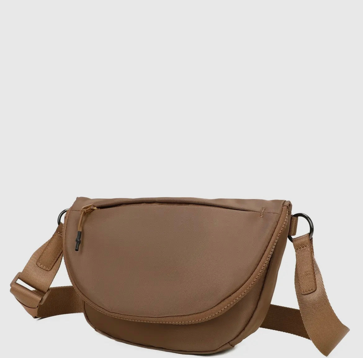Hayley Nylon Sling Bag - Caramel