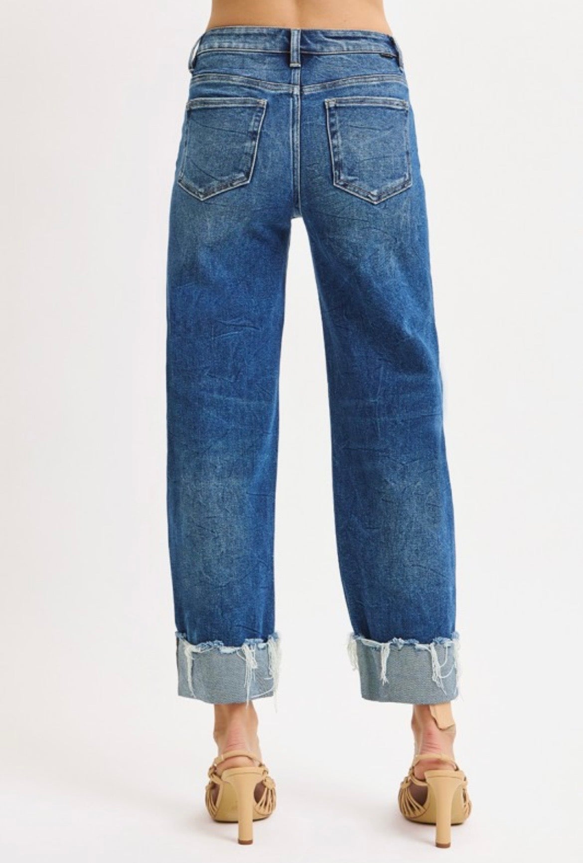 Kaylee Boyfriend Cuffed Jeans
