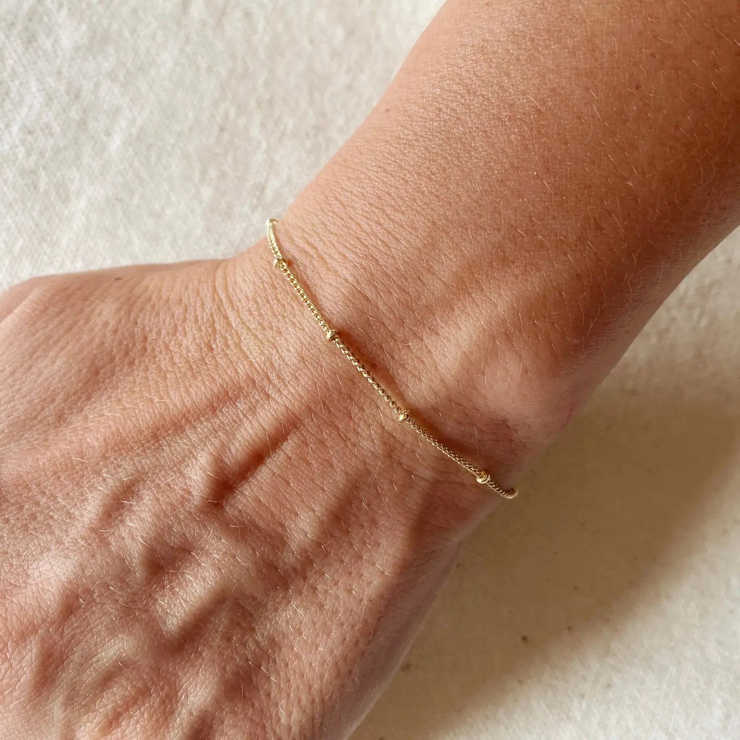 Dainty Chain Bracelet - 18k Gold