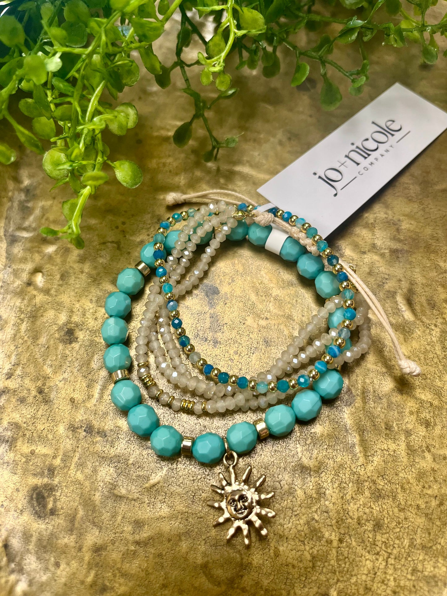 Turquoise Sun Bracelet Set