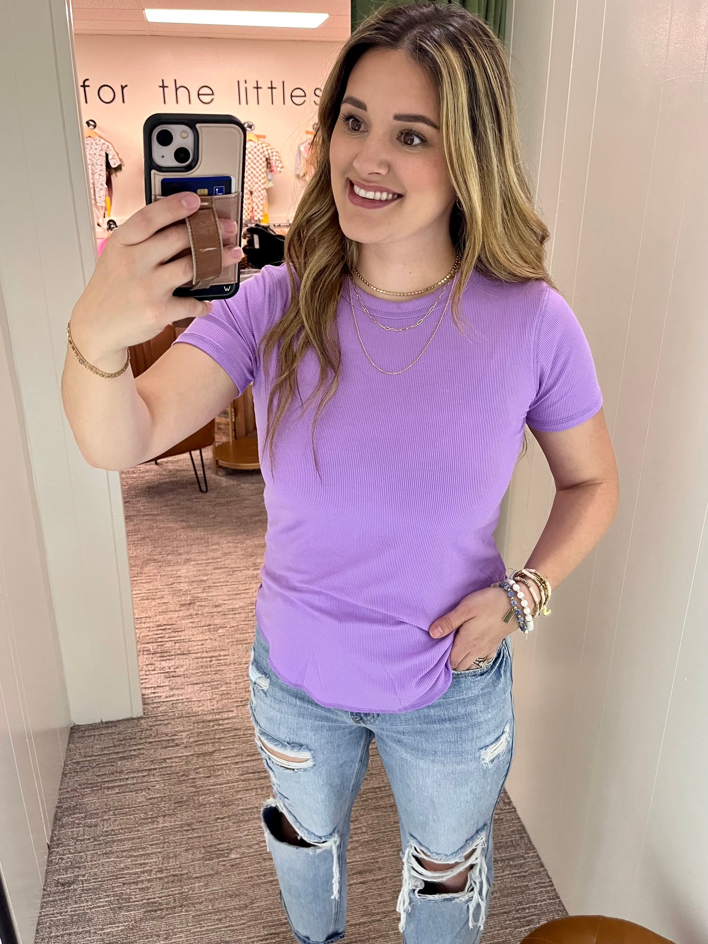 Regan Basic Tee - Lavender