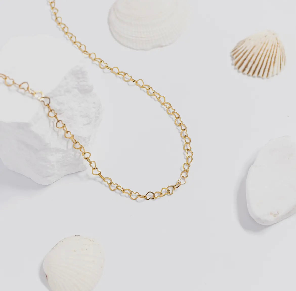 Delicate Heart Necklace - 18K Gold