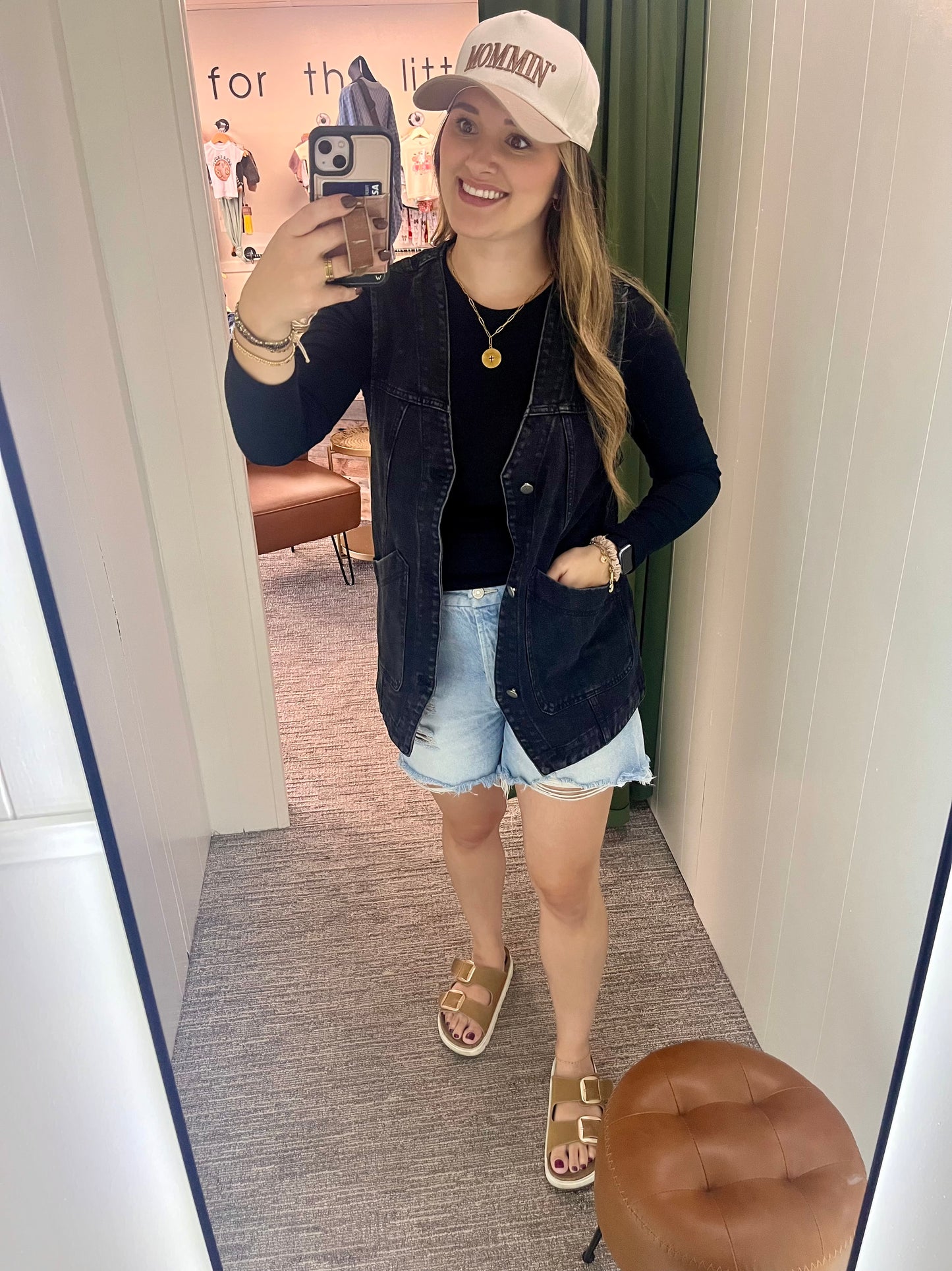 Lona Jean Vest - Black