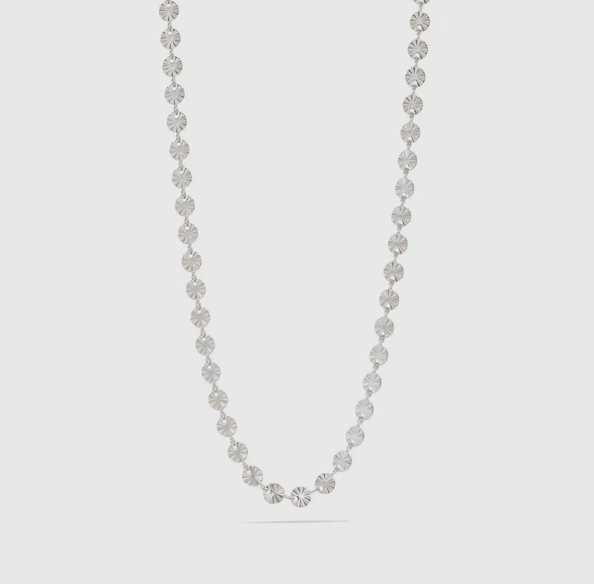 Sunburst Chain Necklace - Stainless Steel