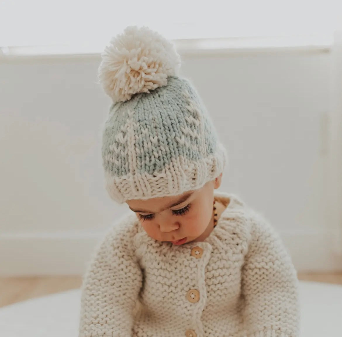 Forest Beanie Hat - Blue