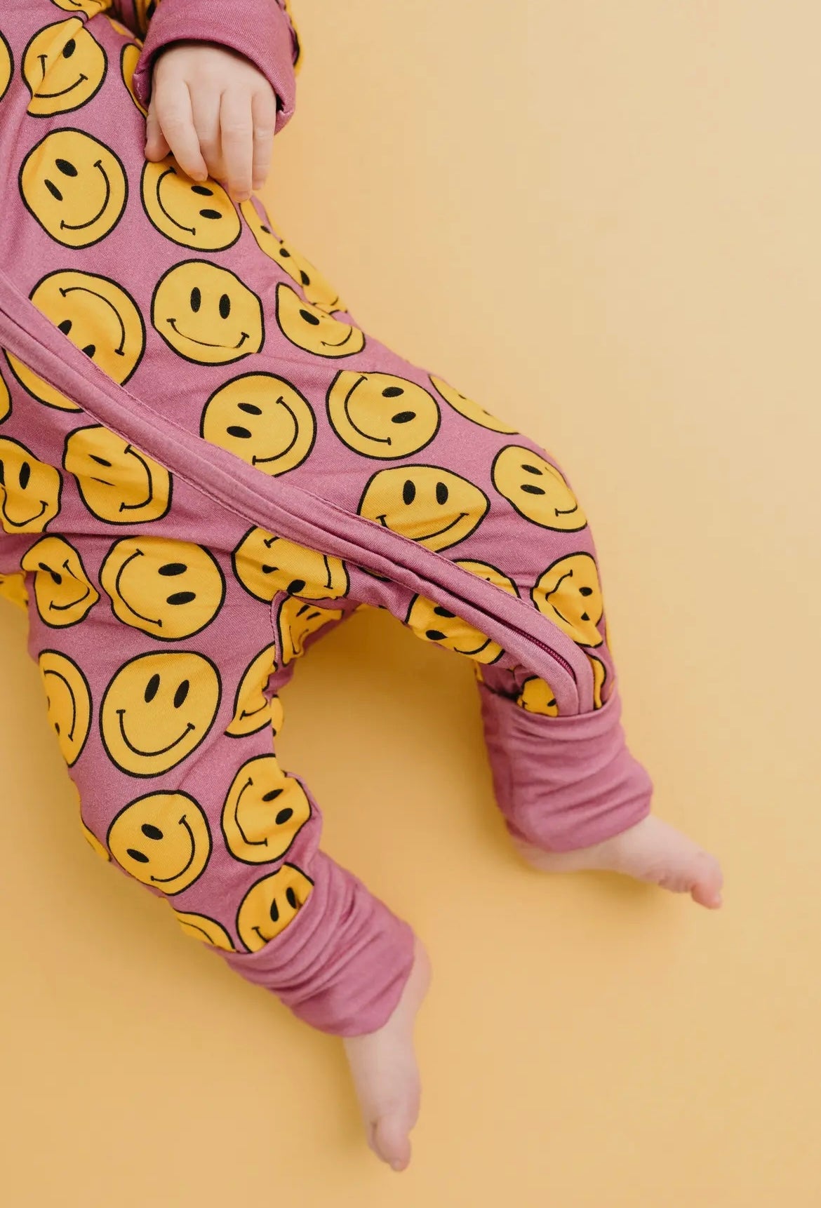 Pink Smiley Bamboo Sleeper