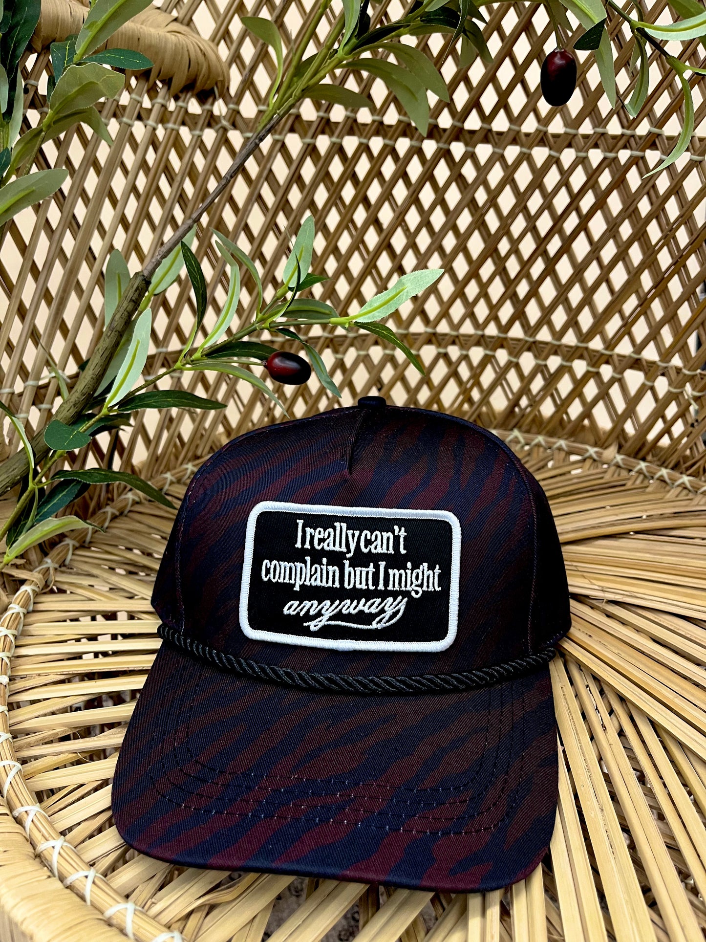 I Really Can't Complain Cap - Zebra