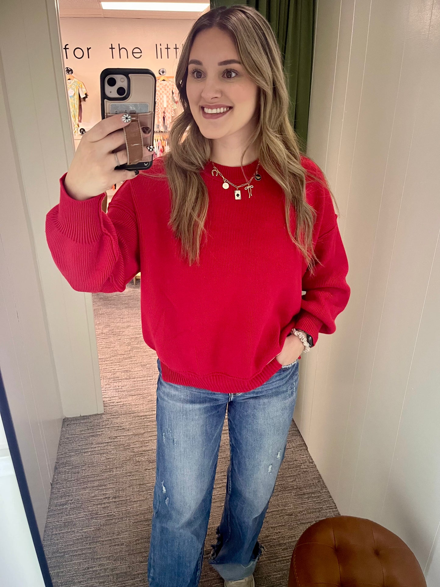 Zoe Sweater - Red