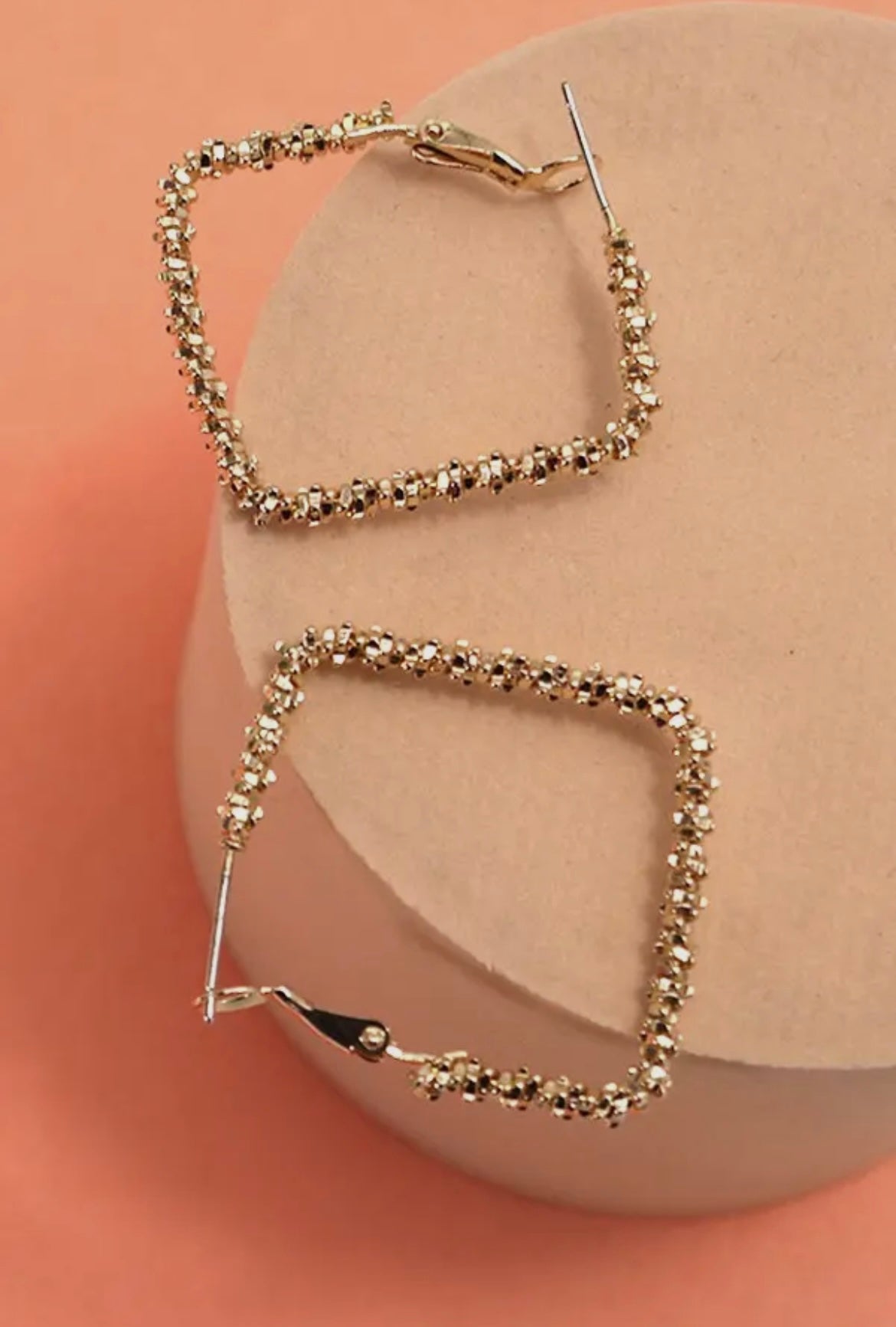 Square Hoops - Gold