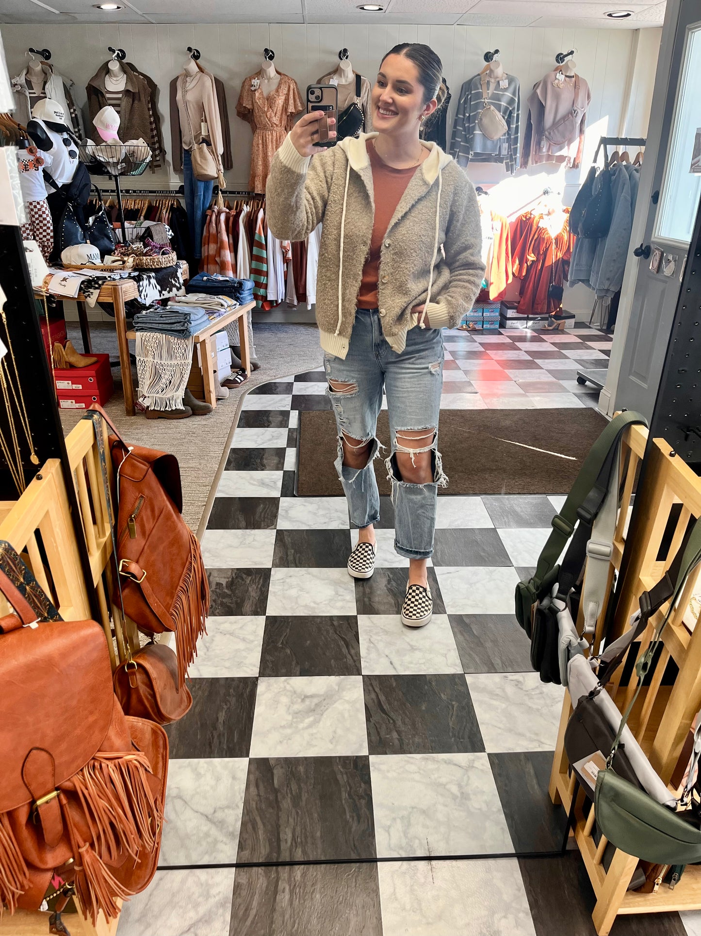 Meghan Hooded Sweater - Mocha