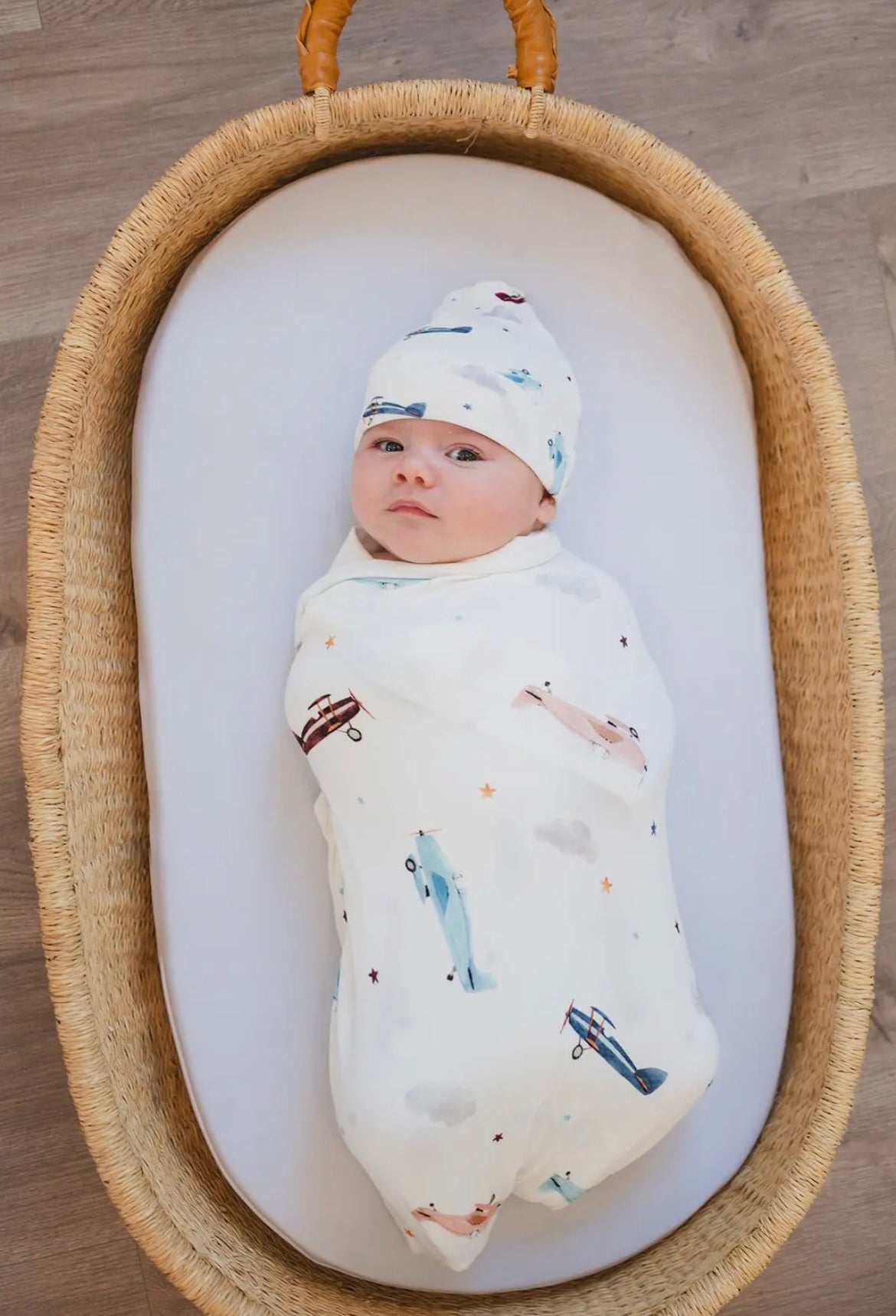 Airplanes Bamboo Swaddle
