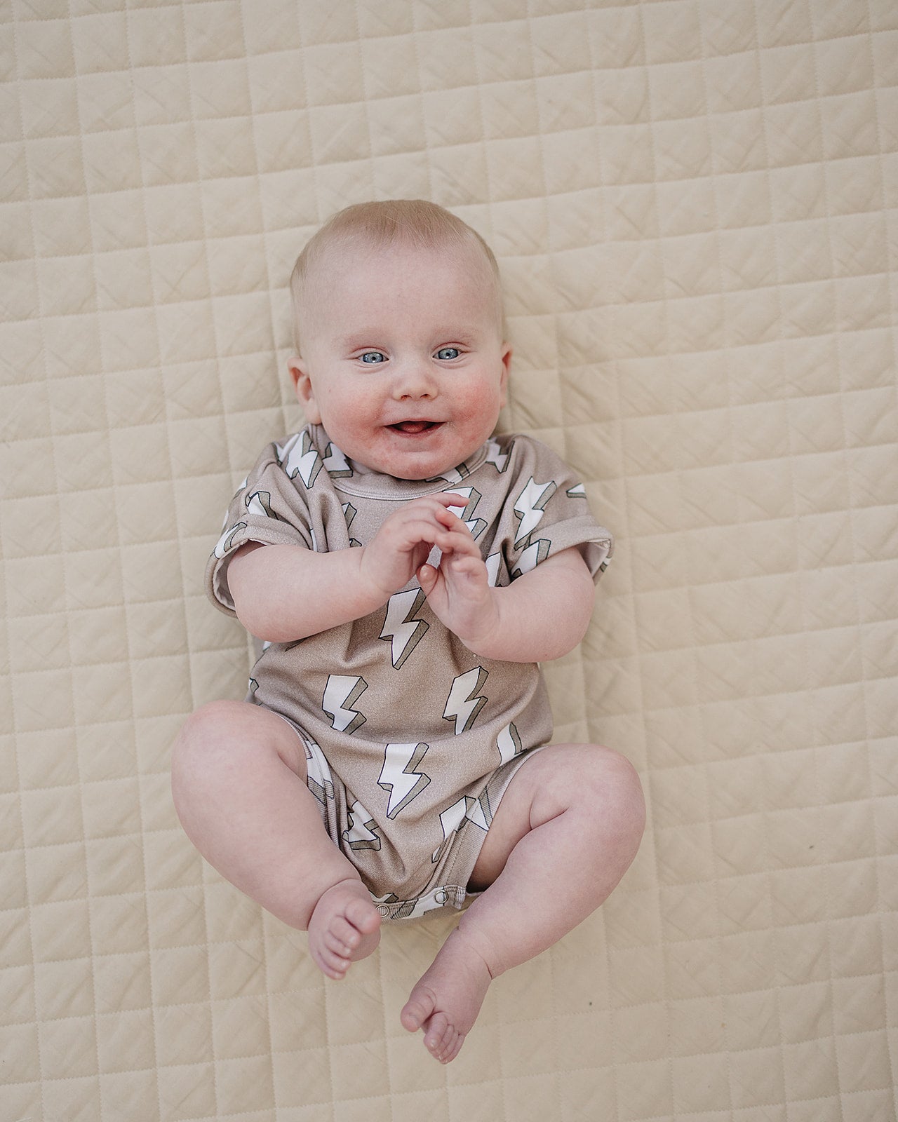 Cotton Romper | Electric Beige